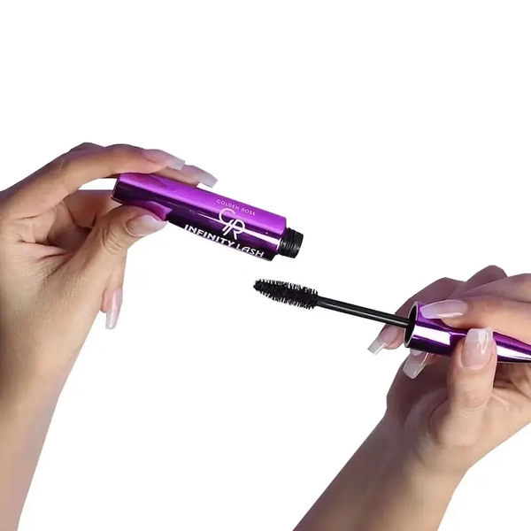 نمای برس فیبری ریمل گلدن رز مدل Infinity Lash Volume & Length Mascara