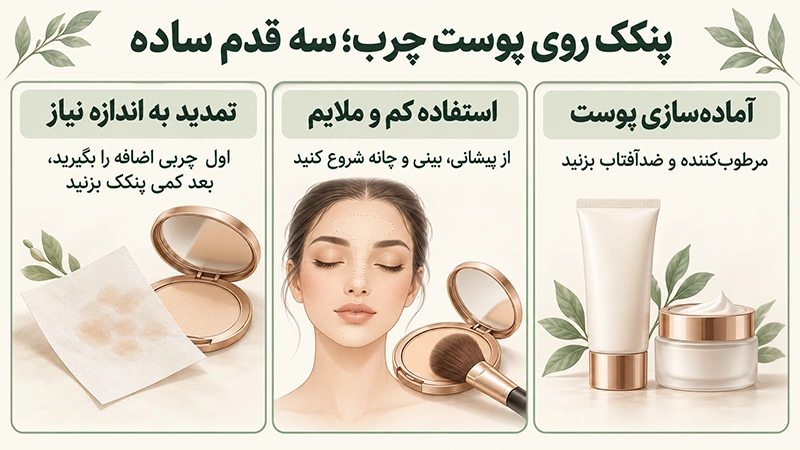 پنکک پوست چرب و جوش دار
